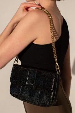 Brie Leon Isabel Black Snake Bag With Chain Bags & Wallets