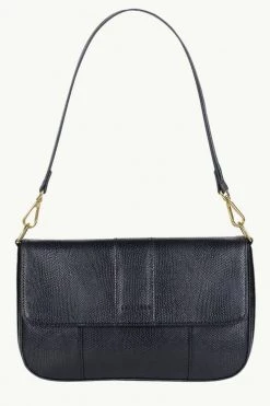Brie Leon Isabel Black Snake Bag With Chain Bags & Wallets