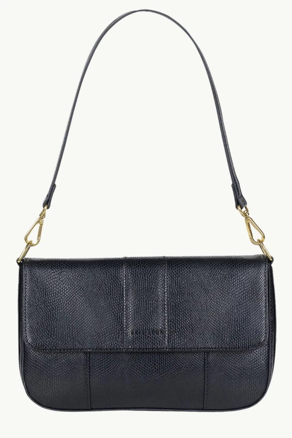 Brie Leon Isabel Black Snake Bag With Chain Bags & Wallets