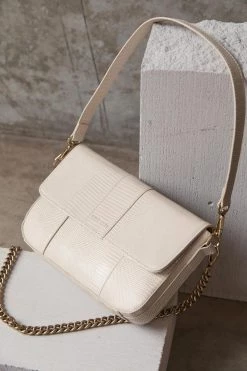 Brie Leon Isabel Stone Lizard Bag With Chain The AM To PM Edit