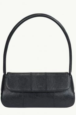 Brie Leon Get The Look Camille Black Snake Skin Bag