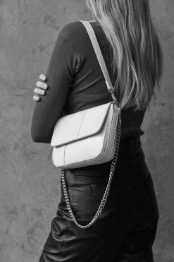 Brie Leon Isabel Stone Lizard Bag With Chain The AM To PM Edit