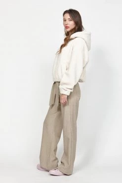 Leo + Be Bustle Teddy Vanilla Hoodie