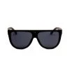 Prive Revaux The Coco Flat Top Rounded Black With Black Lens Sunglasses Eyewear