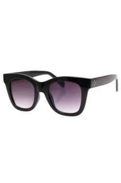 Reality Eyewear Crush Black Sqaure Oversized Sunglasses