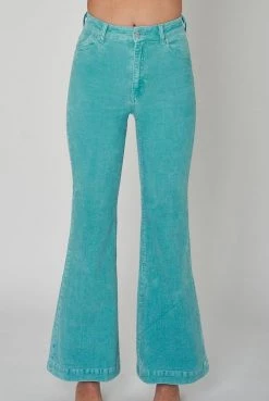 Rollas Denim Eastcoast Flare Teal Cord Pant