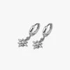 Flo Gives Back 15% To Women In Need Jewellery Celestial Rhodium Huggie Hoop Earrings
