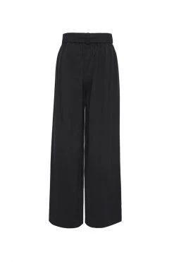 Among The Brave New In City Black Rayon Flat Front Pant