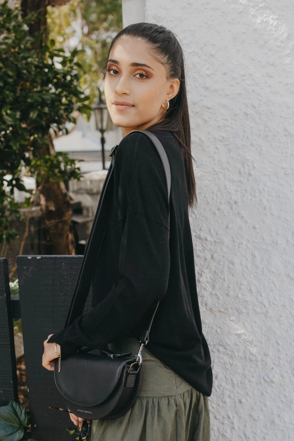 Dom Clearly Black LS Knit Sweater Knitwear