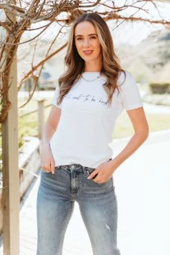 Humble + Heart It's Cool To Be Kind White Organic Cotton Tee Tops & Tees