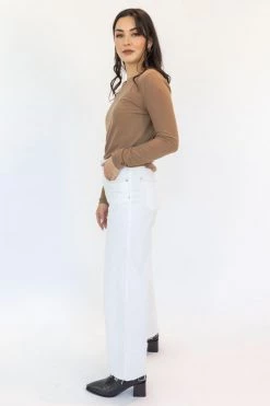 Ivy + Jack Faith Biscuit Mesh Crew Top New In