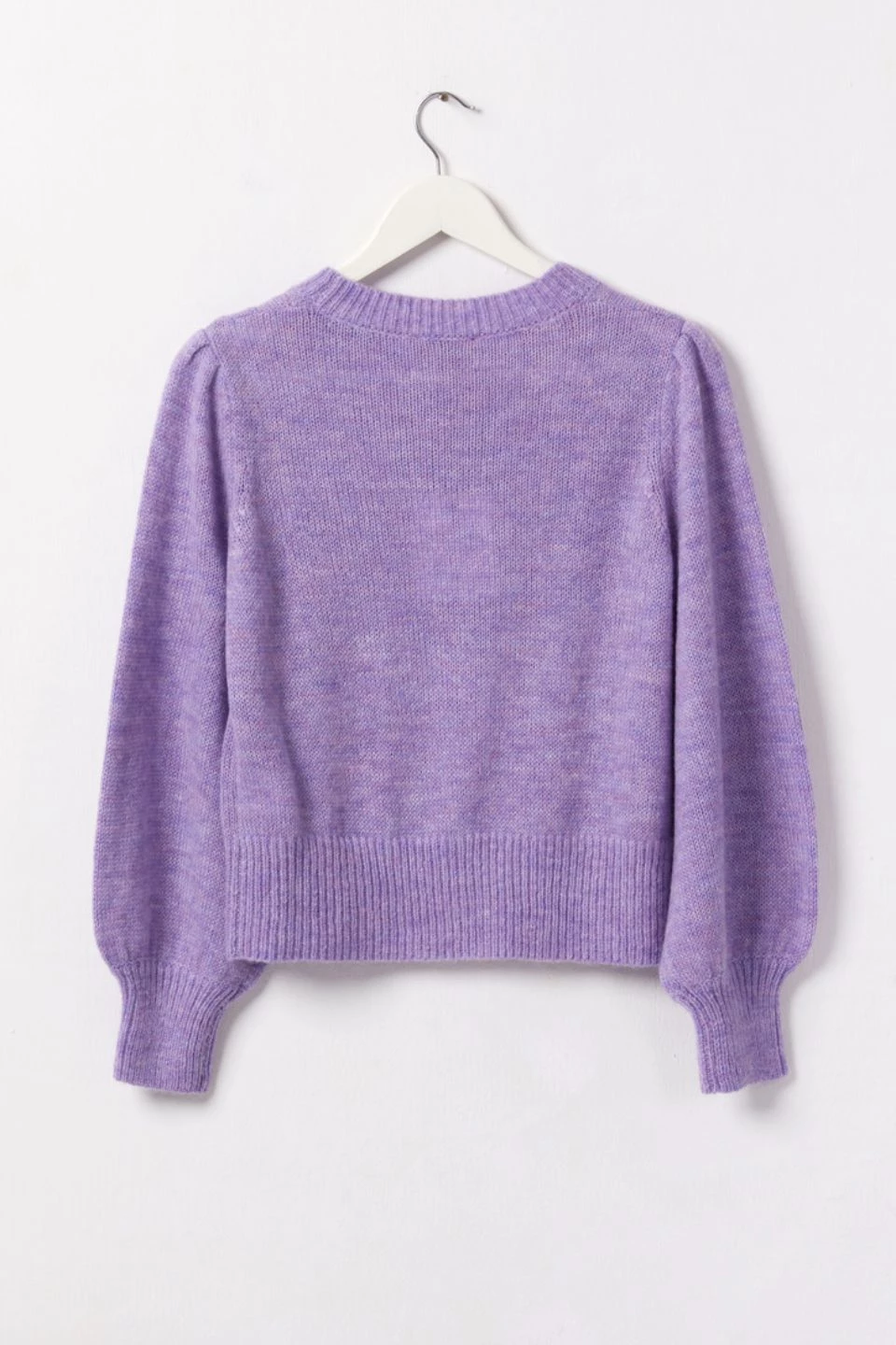 Among The Brave Zesty Lilac Mohair Blend Balloon Sleeve Knit