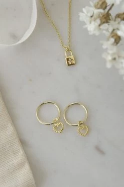 Sophie Dotty Love Sleeper Earrings Gold