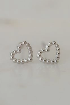Sophie Dotty Love Stud Earrings Silver