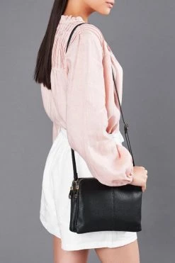 Elms+King Double Bowery Black Vegan Leather Wallet Bags & Wallets