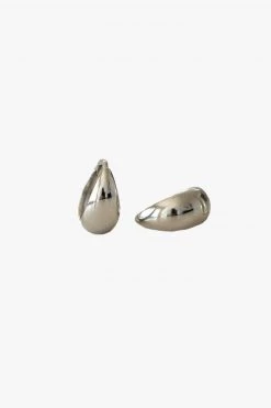 Sophie Drop Huggies Silver Earrings Jewellery