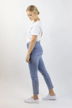 Among The Brave Stella Light Blue Slim Leg Denim Jean