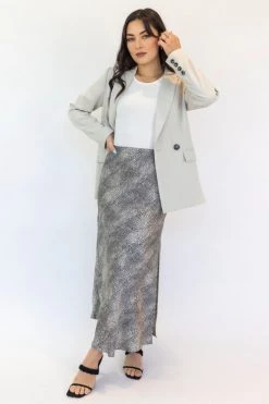 Ivy + Jack Cooper Cloud Textured Crepe Boyfriend Semi Fitted Blazer New In