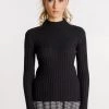 Thing Thing The Black Rib Turtle Neck