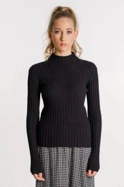 Thing Thing The Black Rib Turtle Neck