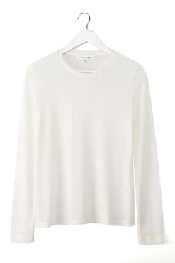 Ivy + Jack Faith Ivory Mesh LS Crew Top