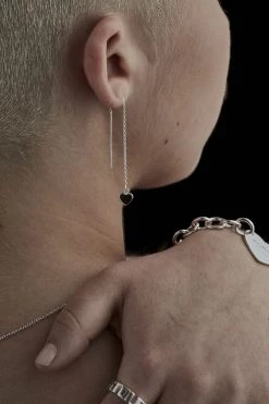 Stolen Falling Heart Earrings