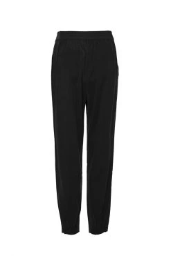 Among The Brave Fast Track Black Elastic Waist Tapered Cupro Jogger Pants