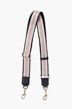 SABEN Bags Support Local Feature Black White Pink Herringbone Strap