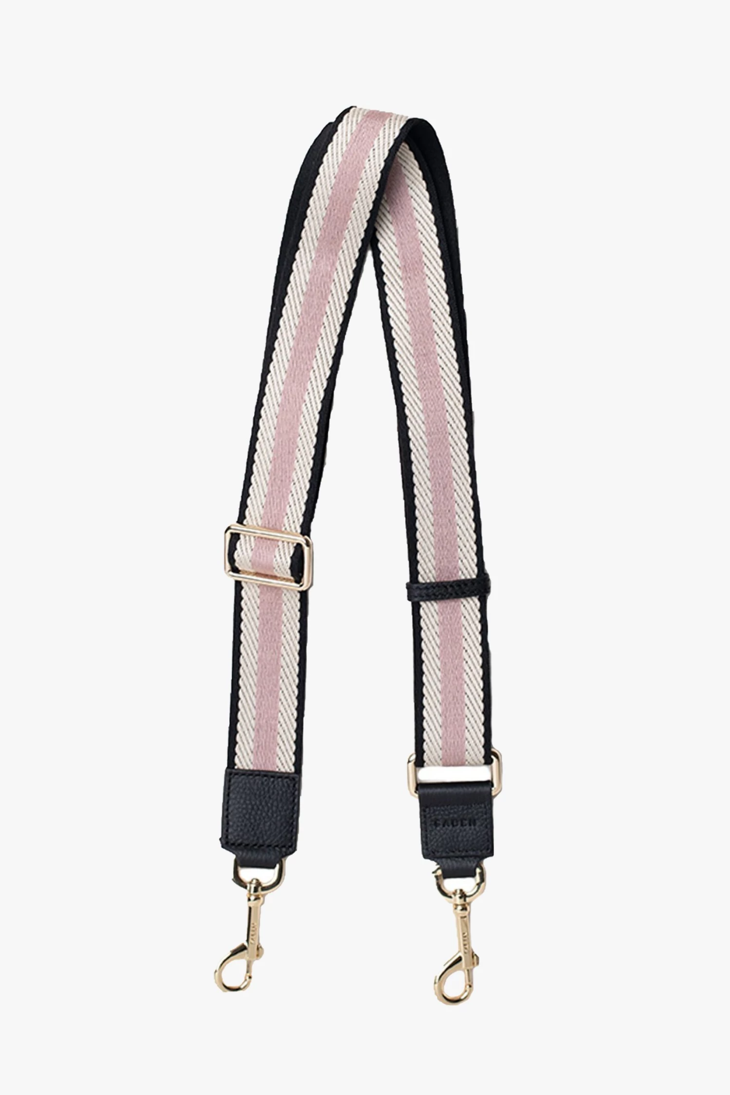 SABEN Bags Support Local Feature Black White Pink Herringbone Strap