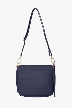 SABEN Bags Support Local Fifi Navy Leather Shoulder Bag
