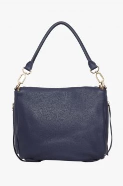 SABEN Bags Support Local Frankie Fold Over Navy Shoulder Bag