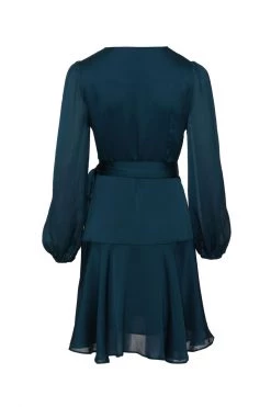 Among The Brave New In Fresh Take Dark Forest LS Wrap Dress