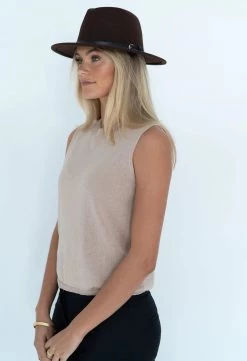 Humidity Lifestyle New In Billie Chocolate Fedora Hat