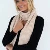 Humidity Lifestyle Ribbed Stone Scarf New In