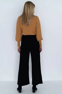 Humidity Lifestyle Emily Super Floaty Tie Waist Black Pant