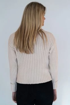 Humidity Lifestyle New In Keely Cotton Blend Roll Neck Stone Knit Jumper