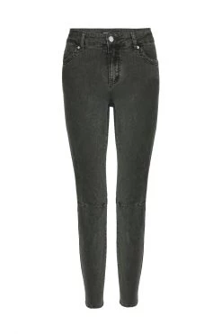 Among The Brave Harper Dark Khaki Knee Dart Denim Jean