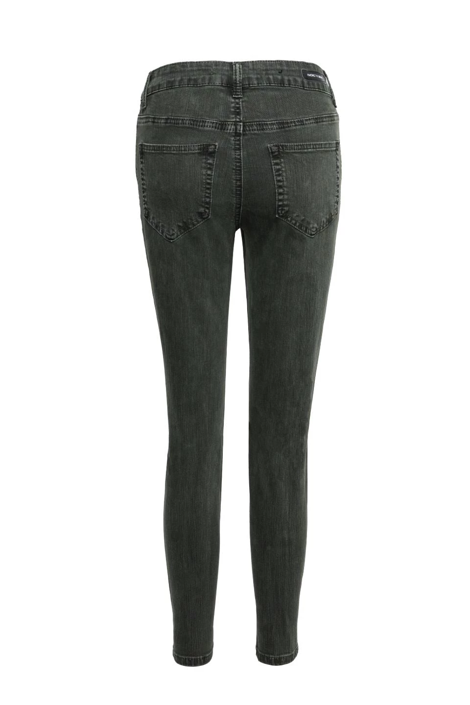 Among The Brave Harper Dark Khaki Knee Dart Denim Jean