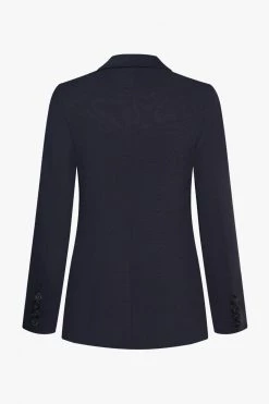 Ivy + Jack Harper Navy Texture Double Breasted Blazer Jackets & Coats