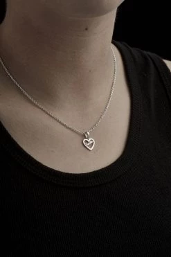 Stolen Heart Script Necklace