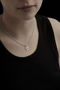 Stolen Heart Script Necklace