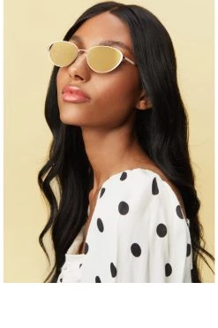 Prive Revaux Heat Up Small Gold With Honey Lens Sunglasses Eyewear