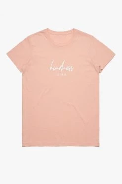 Humble + Heart Kindness Is Free Blush Organic Cotton Tee Tops & Tees