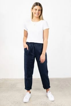 Humble + Heart Tops & Tees Roxy Rolled Sleeve White Crop Organic Tee