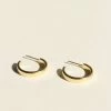 Brie Leon Jewellery 925 Elle Stud Gold Hoop Earrings