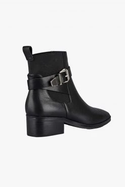 Solsana New In Lennox Black Leather Boot