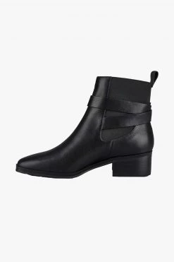 Solsana New In Lennox Black Leather Boot