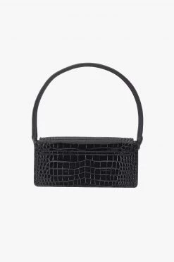 Stolen Limo Black Croc Rectangle Top Handle 90's Bag Event-wear Edit