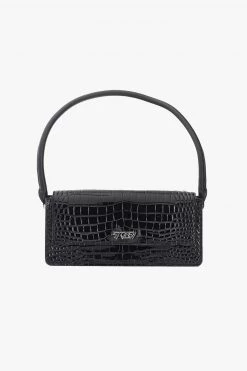 Stolen Limo Black Croc Rectangle Top Handle 90's Bag Event-wear Edit