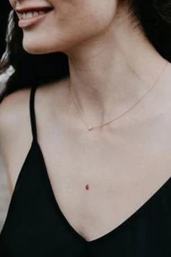 Sophie Little Letter Single Gold Necklace